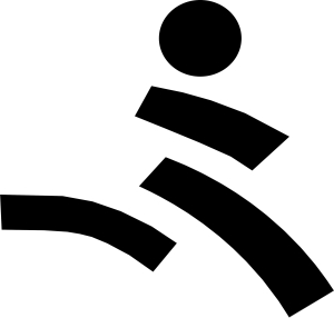 Pfingstlauf nur symbol sw
