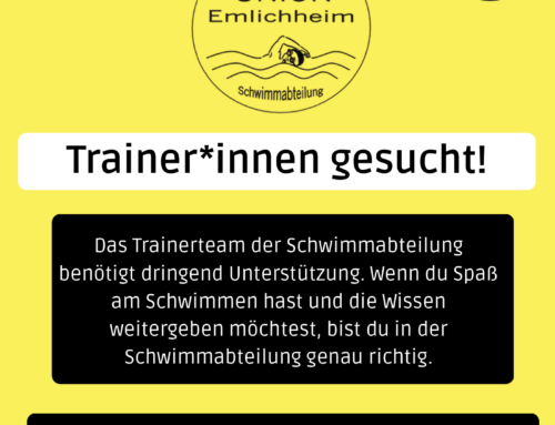 Schwimmen: Trainer*innen gesucht!