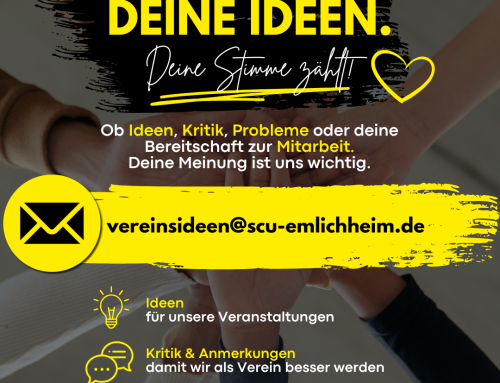 Ideen, Anregungen und Mitarbeit im Verein